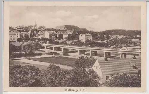 (101131) AK Kalkberge, Rüdersdorf bei Berlin, Panorama mit Brücke, vor 1945