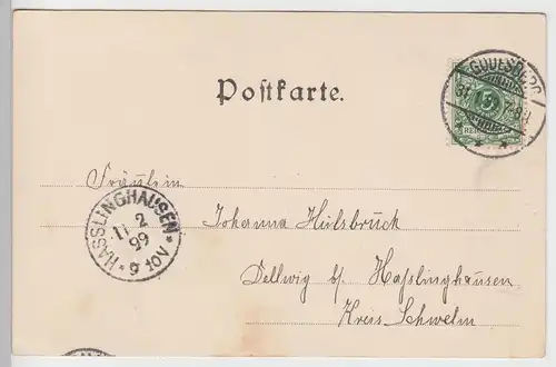 (95219) AK Gruss aus Bonn, Münster, 1899