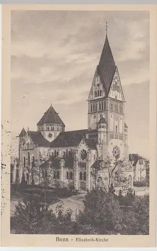 (93906) AK Bonn, Elisabeth-Kirche, 1920