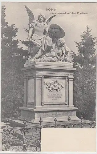 (93905) AK Bonn, Kriegerdenkmal auf dem Friedhofe, 1903