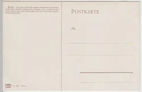 (7426) Künstler AK Bonn, Rheinbrücke, vor 1945