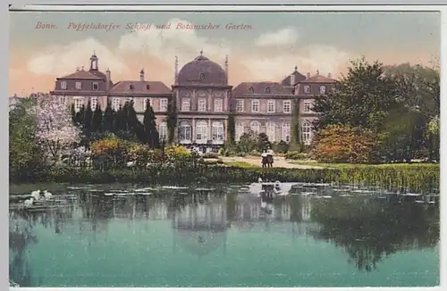 (25197) AK Bonn, Poppelsdorfer Schloss, Botanischer Garten, vor 1945