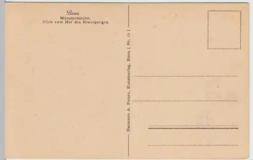 (13456) AK Bonn, Münster, Kreuzgang, vor 1945