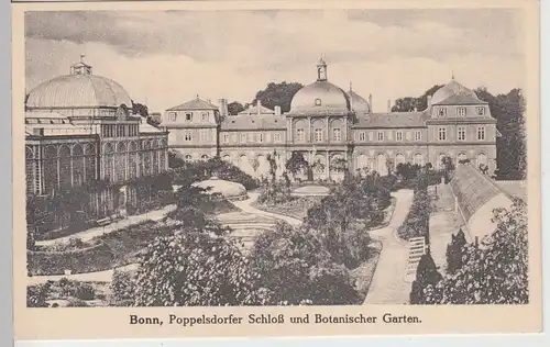 (108920) AK Bonn, Poppelsdorfer Schloss, Botanischer Garten, vor 1945