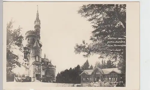 (90500) Foto AK Karlsbad, Karlovy Vary, Stifer-Warte, vor 1945