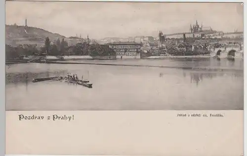 (82541) AK Prag, Praha, Pohled s náb?e?i cis. Franticka, bis 1905