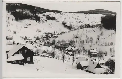 (79596) Foto AK Großaupa, Velká Úpa, Wintermotiv, vor 1945