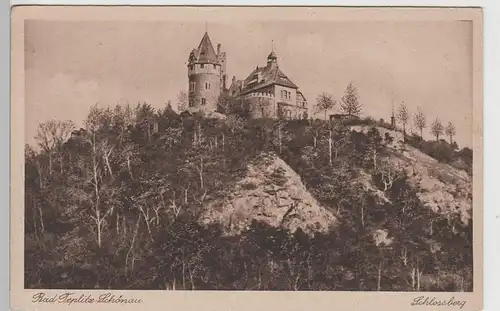(78883) AK Teplice-Sanov, Bad Teplitz-Schönau, Schlossberg, vor 1945