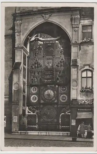 (77003) Foto AK Olmütz, Olomouc, Kunstuhr, Feldpost 1940