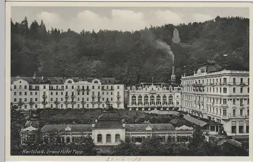 (71315) AK Karlsbad (Karlovy Vary), Grand Hotel Pupp, vor 1945