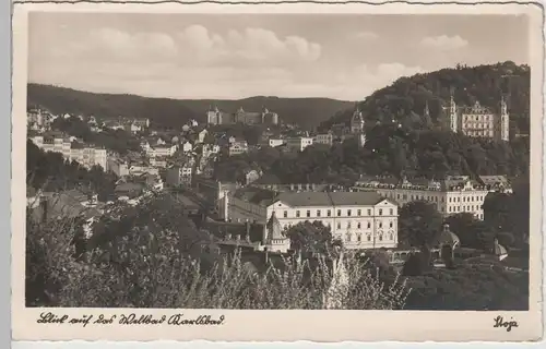 (71313) Foto AK Karlsbad (Karlovy Vary), Gesamtansicht 1943