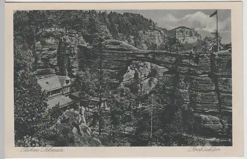 (71294) AK Böhmische Schweiz, Prebischtor, vor 1945