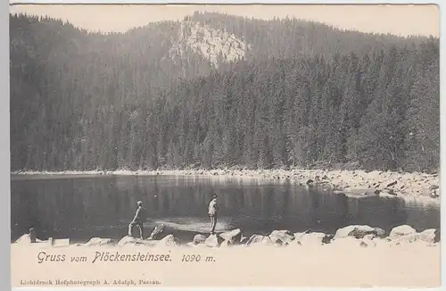 (61758) AK Gruss vom Plöckensteinsee, Ple?né jezero vor 1905