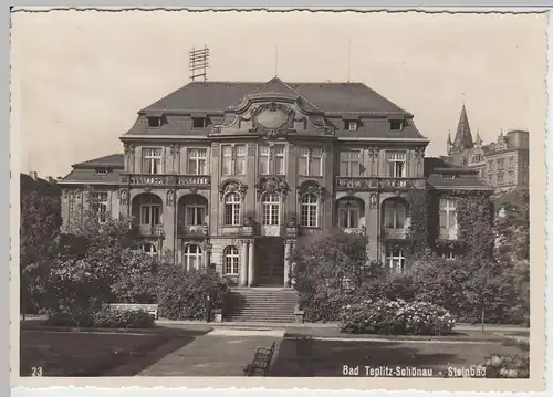 (53734) Foto AK Teplitz-Schönau (Teplice-Sanov), Steinbad, 1939