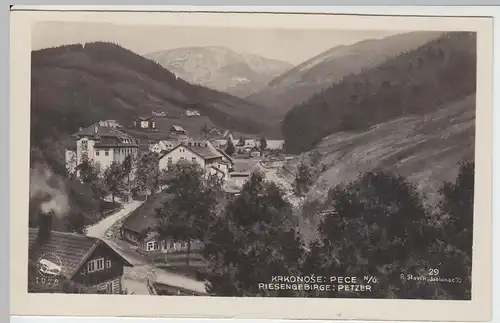 (53100) Foto AK Pec pod Snezkou, Petzer, 1928
