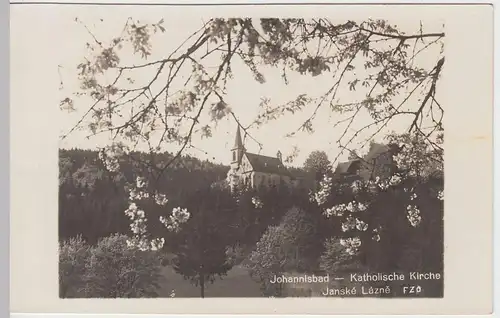 (53062) Foto AK Janské Lázne (Johannisbad), Katholische Kirche, vor 1945
