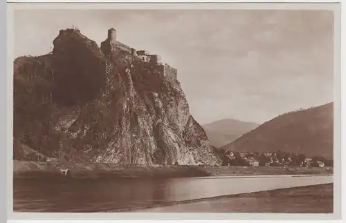 (51880) Foto AK Schreckenstein, Burg Strekov, vor 1945