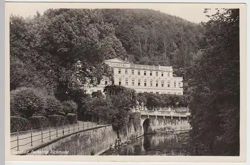 (49343) Foto AK Karlsbad (Karlovy Vary), Parkhotel Richmond, vor 1945
