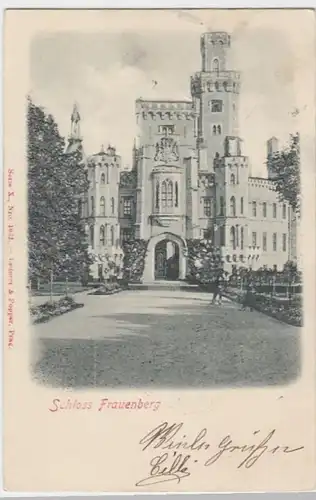 (4863) AK Schloss Frauenberg, Hluboká, Prägekarte 1900