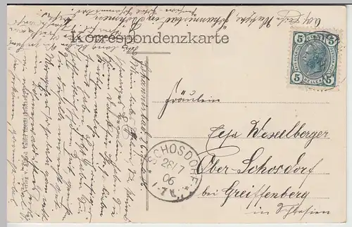 (46113) AK Johannisbad (Janské Lázne), Blick gegen Freiheit, 1906