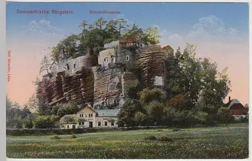(45558) AK Bürgstein (Sloup v Cechách), Einsiedlerstein, 1918