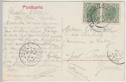 (42003) AK Tetschen, Decin, Obergrund, Horni Zleb, Elbtal 1908