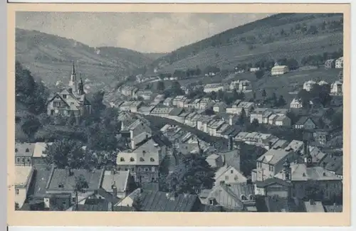 (4001) AK St. Joachimsthal, Jachymov, Böhmen, Panorama 1934