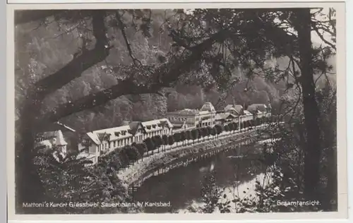 (3950) Foto AK Gießhübl-Sauerbrunn, Böhmen, Mattoni's Kurort 1936