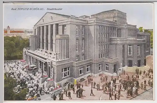 (27827) AK Teplitz-Schönau, Stadttheater 1929