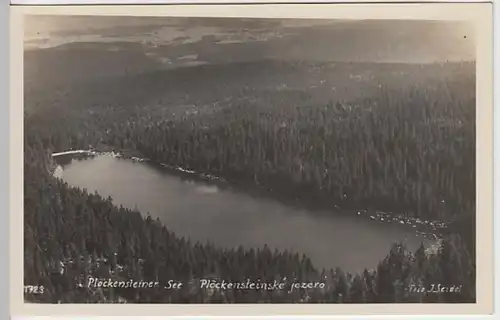 (21761) Foto AK Nova Pec, Plöckensteiner See, Plesne jezero, vor 1945
