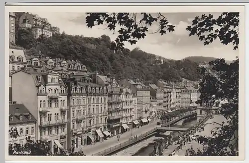 (19840) Foto AK Karlsbad, Karlovy Vary, Ortsansicht, vor 1945