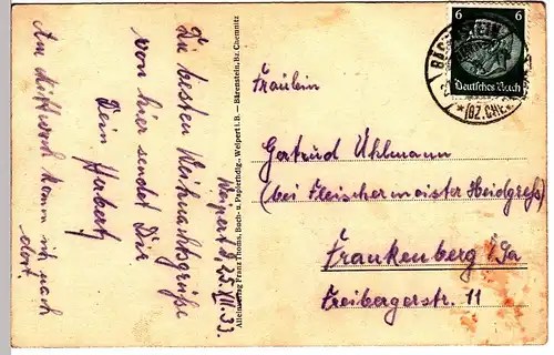 (109521) AK Weipert, Böhmen, Vejprty, Ortsansicht 1933