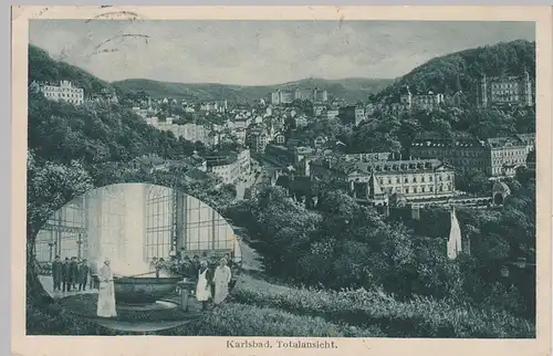 (107609) AK Karlsbad, Karlovy Vary, Totalansicht, 1930er