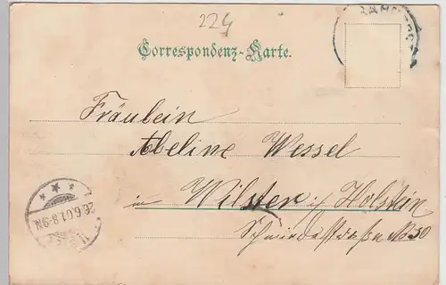 (107608) AK Karlsbad, Karlovy Vary, Sprudel-Colonnade, 1901