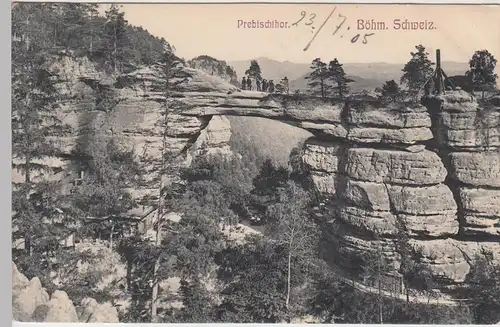 (106663) AK Böhmische Schweiz, Prebischtor, 1905