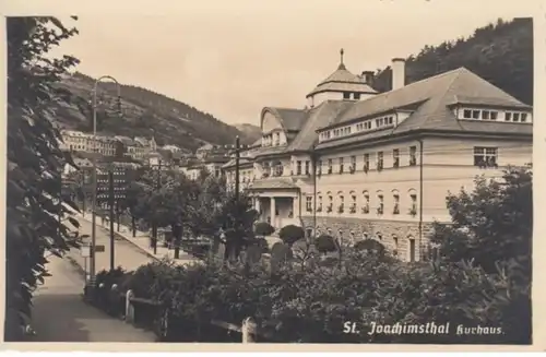 (1034) Foto AK St. Joachimsthal, Jáchymov, Kurhaus 1942