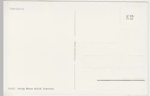 (53679) Foto AK Interlaken, nach 1945