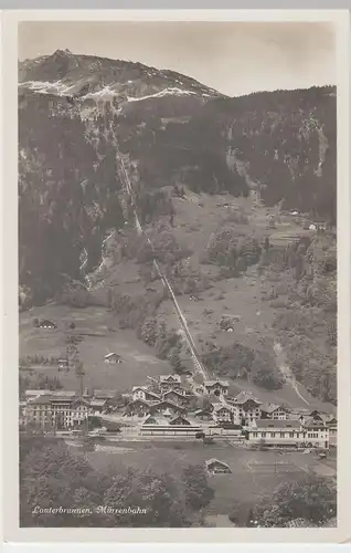 (48591) Foto AK Lauterbrunnen, Ortsansicht, Mürrenbahn