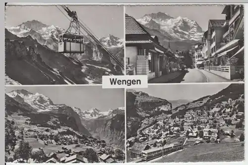 (14017) Foto AK Wengen, Bern, Mehrbildkarte, nach 1945