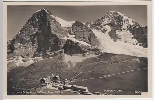 (13102) Foto AK Eiger, Kleine Scheidegg, Mönch, vor 1945