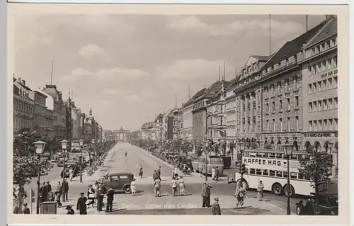 (9959) Foto AK Berlin, Unter den Linden, vor 1945