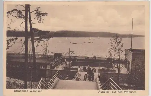 (97960) AK Berlin Wannsee, Strandbad, 1933