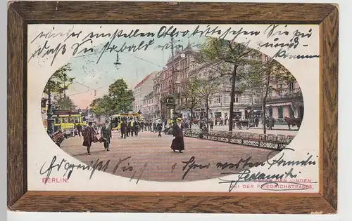 (96903) AK Berlin, Unter den Linden bei der Friedrichstraße, 1913