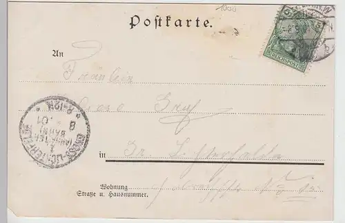 (96888) AK Berlin, Gruss aus In den Zelten 4, Rest. v. Christian Demski 1901