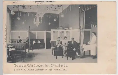 (96881) AK Berlin, Café Speyer, Inneres 1908