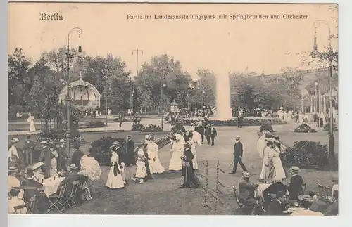 (96875) AK Berlin, Partie im Landesausstellungspark, 1907