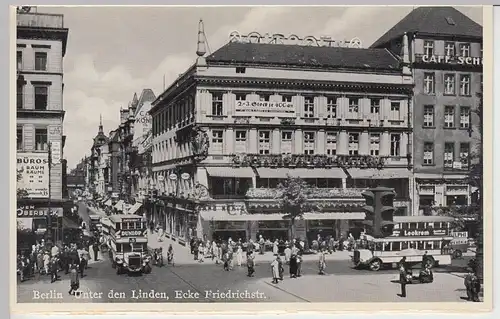 (96868) AK Berlin, Unter den Linden, Ecke Friedrichstraße, 1940er