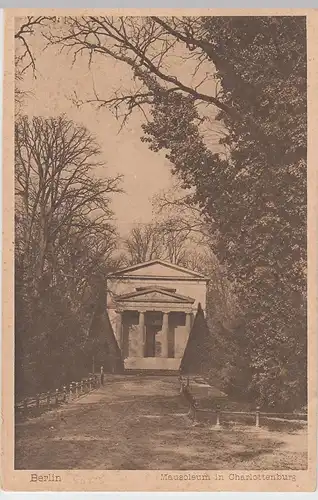 (93790) AK Berlin, Mausoleum in Charlottenburg, 1920er