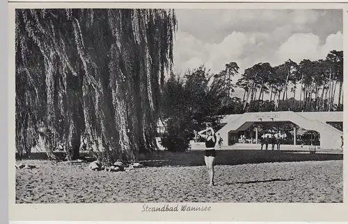 (93754) AK Berlin Wannsee, Strandbad 1940er