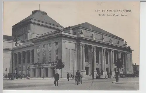 (92789) AK Berlin Charlottenburg, Deutsches Opernhaus, vor 1945